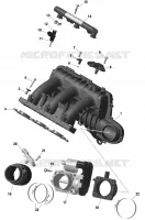 Rotax - Air Intake Manifold And Throttle Body - Turbo - Turbo R
