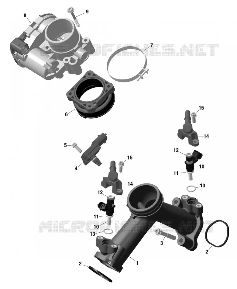 01- ROTAX - Air Intake Manifold And Throttle Body