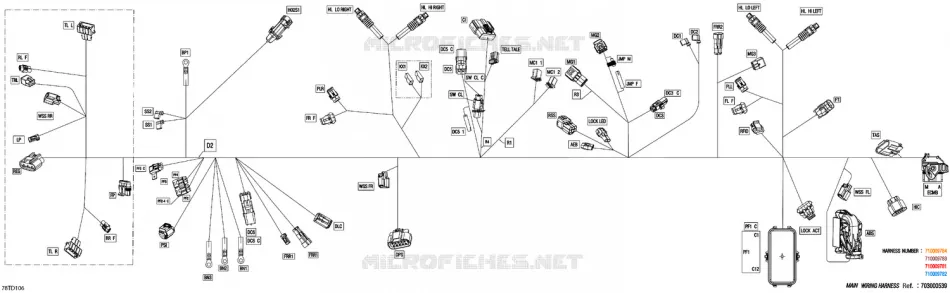 08- 0 - MAIN HARNESS - 710009783