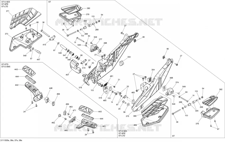 Body And Accessories Footrest_31Y1506e