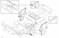 Enclosure Cab - XT CAB - North America - Dash & Roof Section