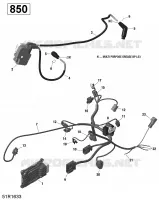 Engine Harness and Electronic Module - 850 EFI (Outlander MAX)
