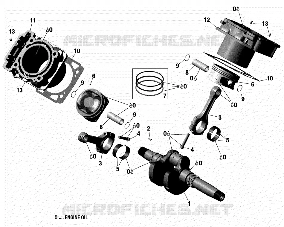 Crankshaft, Piston And Cylinder