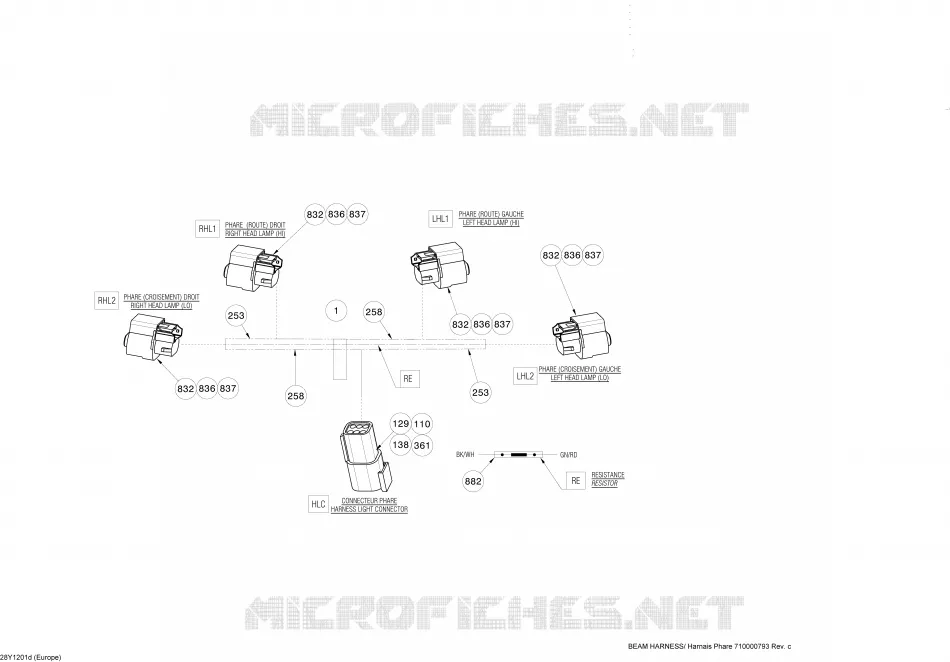 Electrical Harness Beam (Europe)