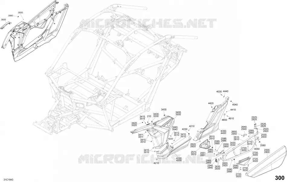 Body Side Part Maverick X3 Timeless Black - Package XRSDPS