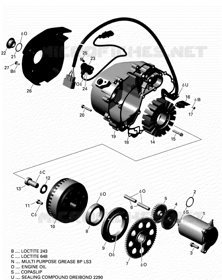 Magneto And Electric Starter