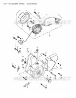 Left Crankcase Cover, Generator