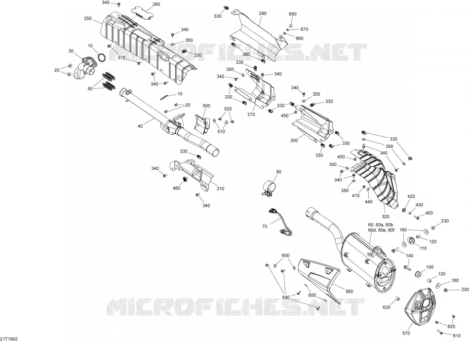 Échappement - 650 EFI