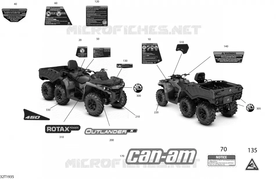 Decals Outlander MAX - 6X6 - DPS