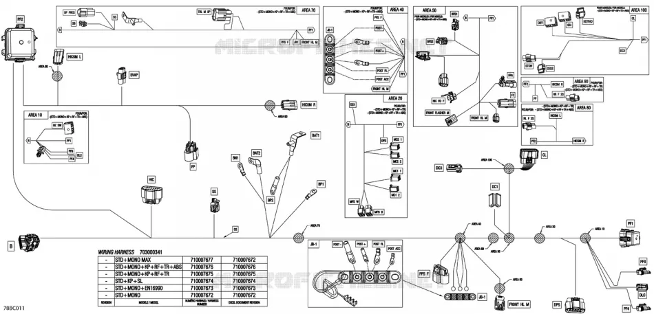 08- 0 - MAIN HARNESS - 710007675