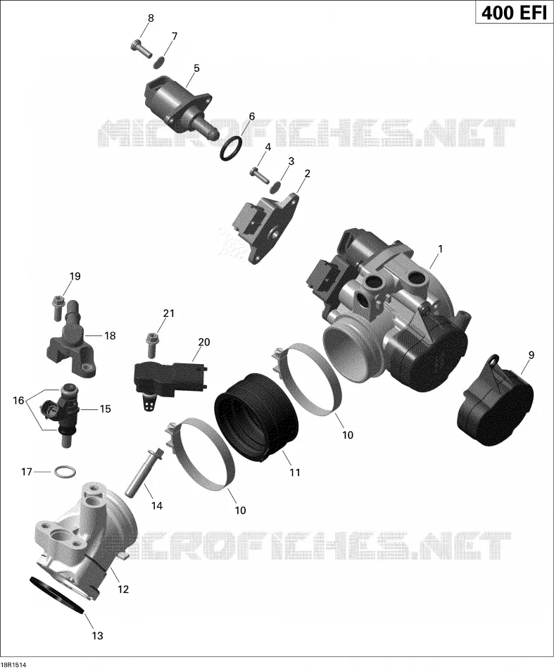 Air Intake Manifold And Throttle Body _18R1514