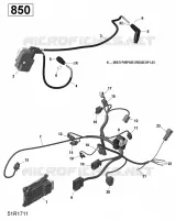 Engine Harness and Electronic Module - 850 EFI (Outlander)