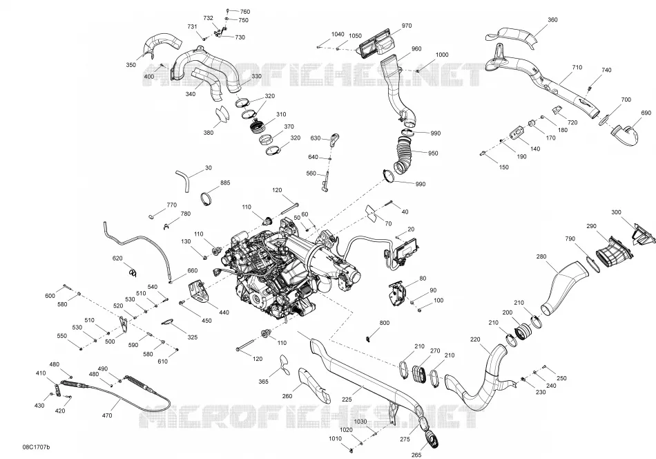 Engine - 1000R EFI Except Package XMR