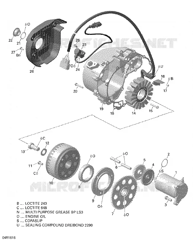 Magnéto et Démarreur Électrique - 650 EFI