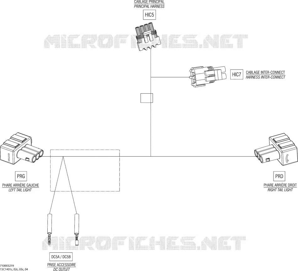 Electrical Harness Rear, NA_Inter
