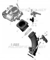 Air Intake Manifold And Throttle Body  T3