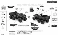 Decals Outlander 6X6 - 450 EFI