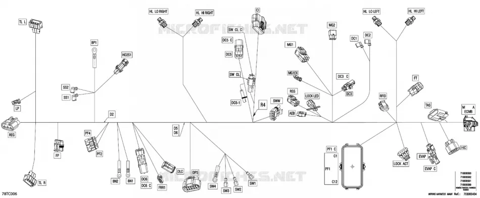 08- 0 - MAIN HARNESS - 710008563