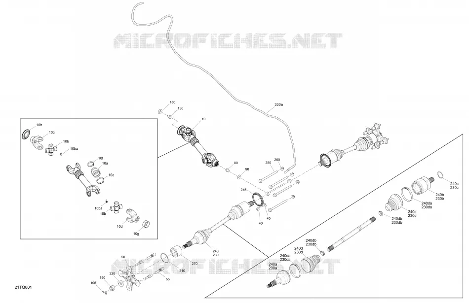 Drive - Rear - Common Parts - 650 EFI XMR