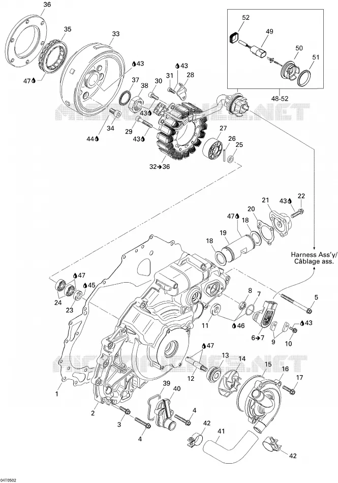 Ignition, Magneto and Water Pump