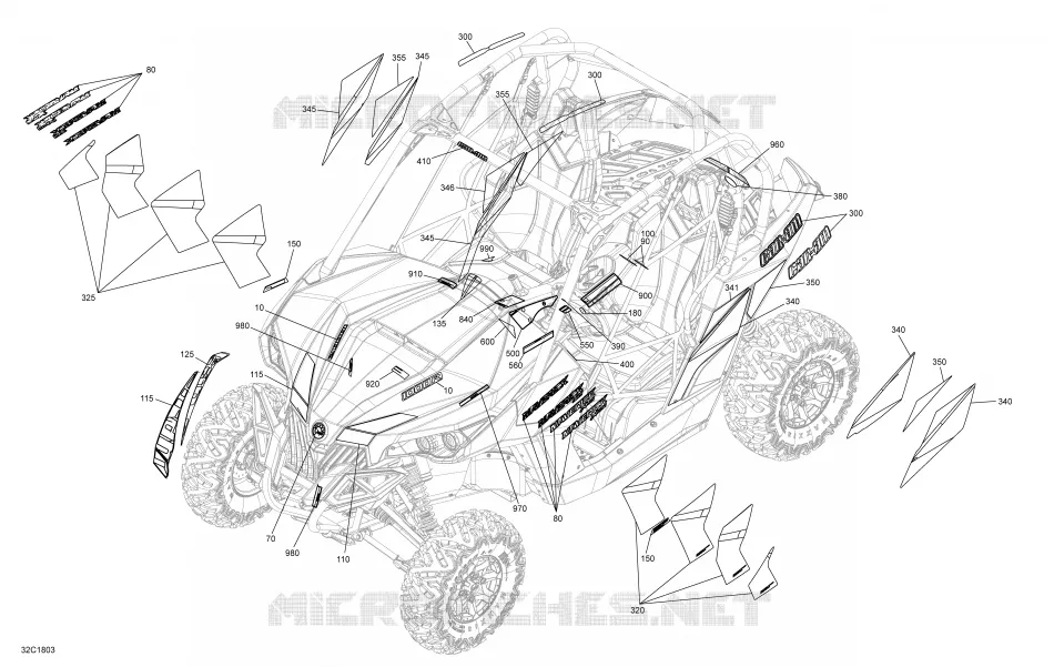 Decals Maverick Non MAX - Package XCDPS