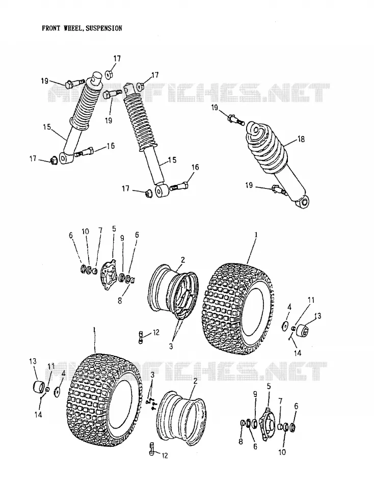 Roue Avant, Suspension