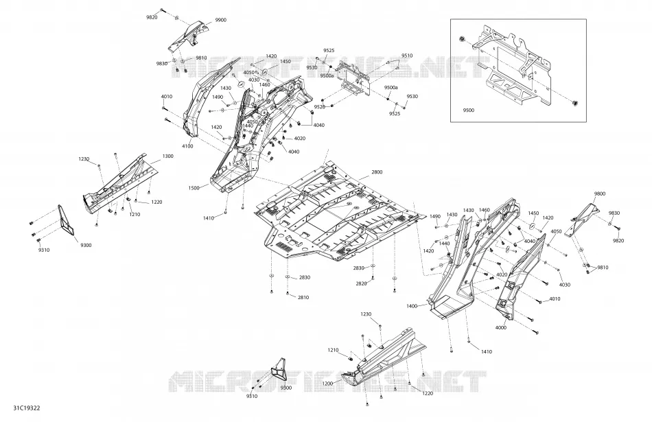 Body Maverick Trail - 800 - White  -  Middle Section