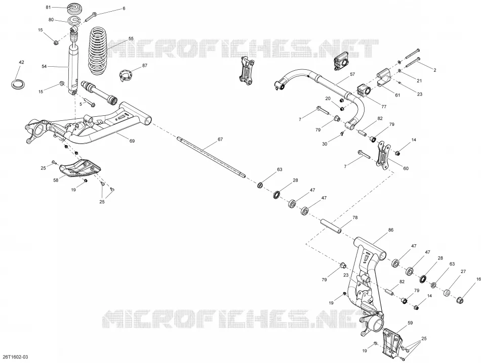 Rear Suspension - Except Package LTD