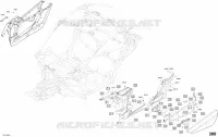 Body Side Part Maverick X3 Can-Am Red Models - Package STD