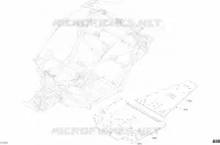Body Floor Part Maverick X3 Can-Am Red Models - Package STD