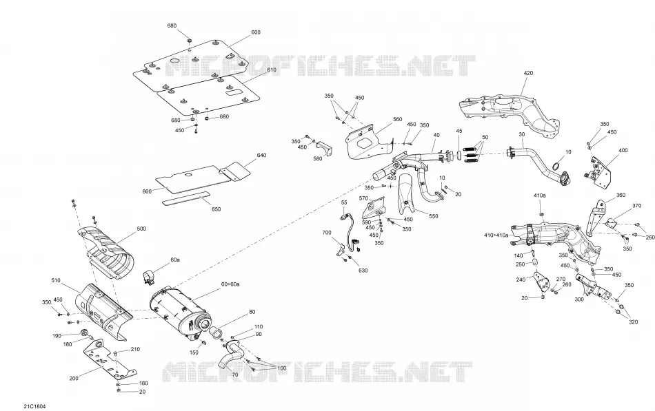 Exhaust Defender Non MAX HD10 - Package XMR