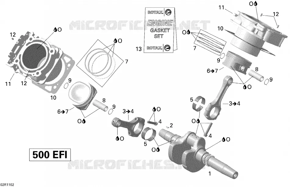 Crankshaft, Piston And Cylinder RENEGADE