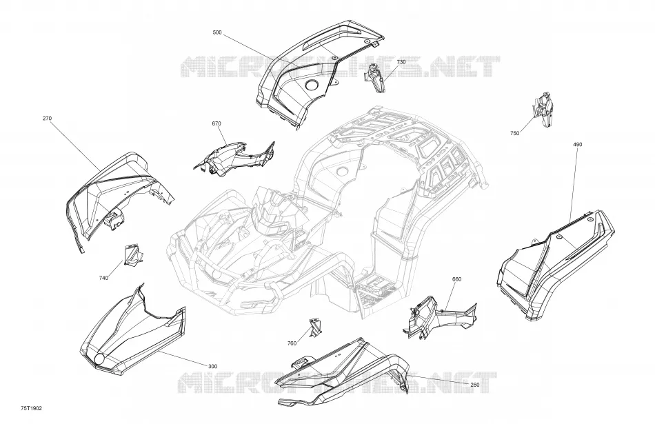 Fender And Central Panel Kit - Package XT