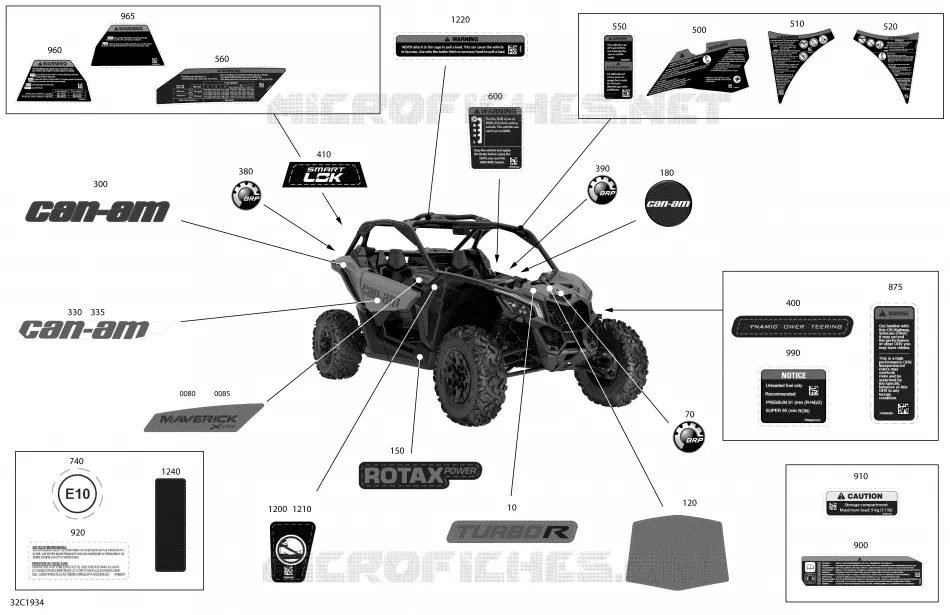 Decals - Turbo R - Package XDS - International