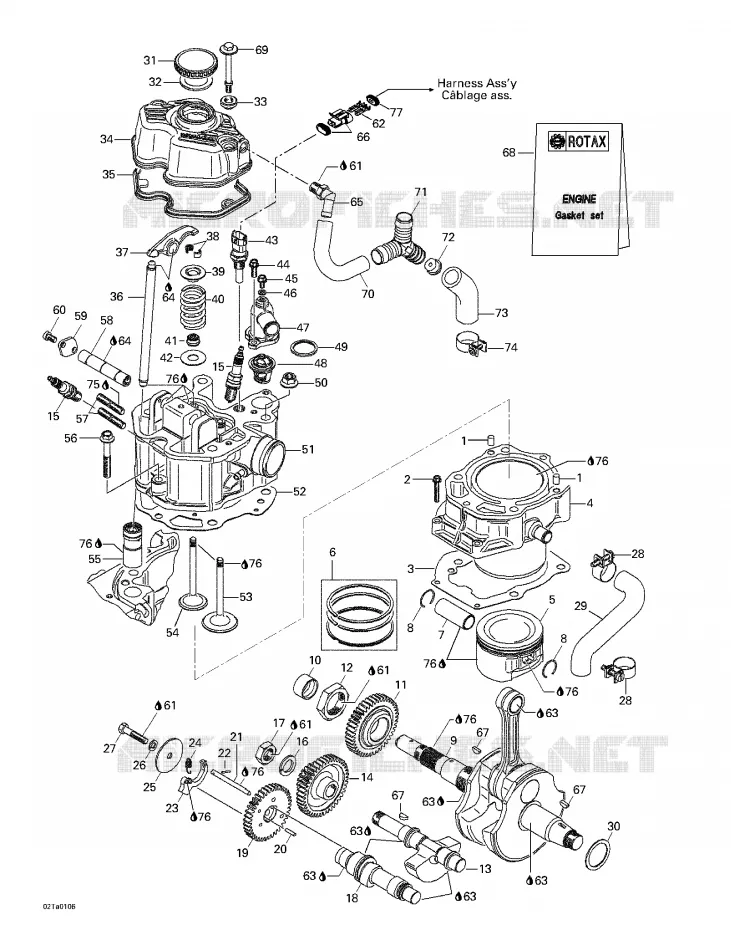 Crankshaft, Pistons And Cylinder