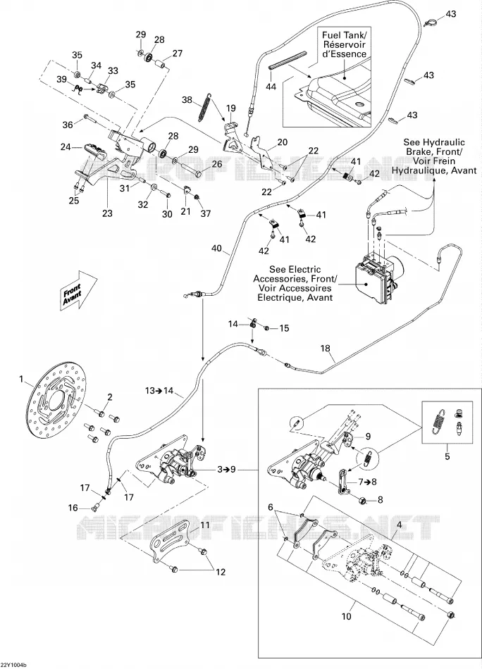 Hydraulic Brake, Rear SM5 Manual