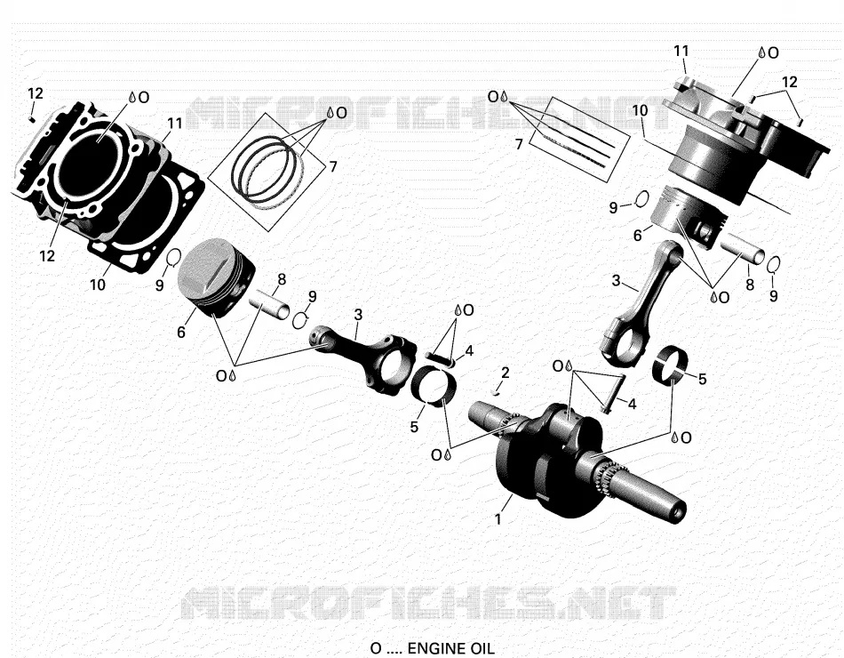 Crankshaft, Piston And Cylinder