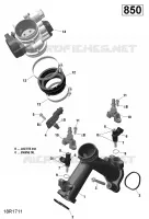 Rotax - Air Intake Manifold and Throttle Body - 850 EFI