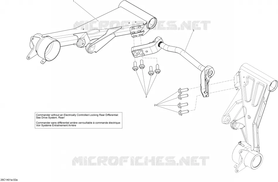 Rear Suspension - With Locking Rear Differential_26C1401a