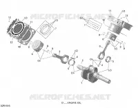 Crankshaft and Pistons - 650 EFI
