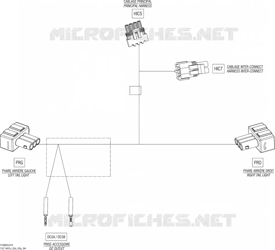 Electrical Harness Rear, NA_Inter