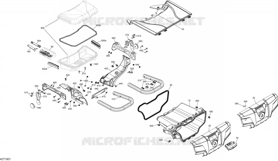 Rear Cargo Box - 1000R EFI - XMR
