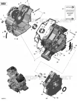 Rotax - Crankcase - 850 EFI