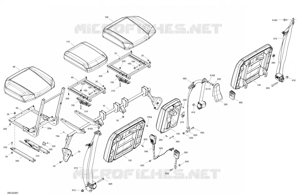 Seat - Front Section - CAB