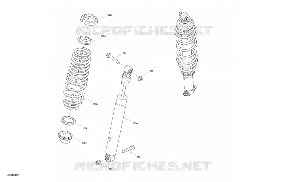 Suspension - Shocks - Rear Section - Mossy Oak Edition