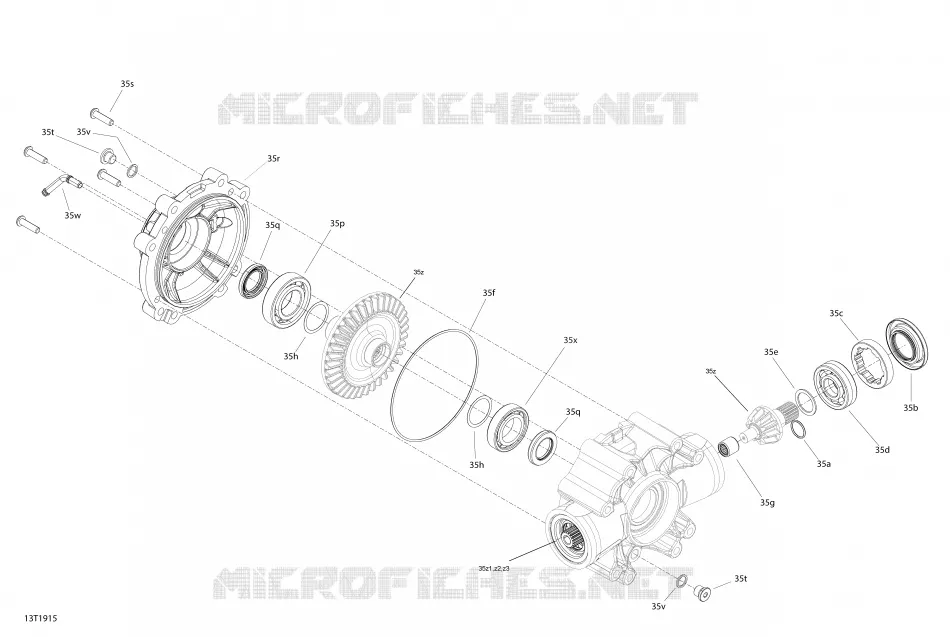 Rear Drive 6X6 - Middle Differential