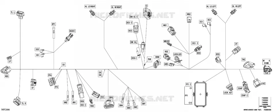 08- 0 - MAIN HARNESS - 710008563