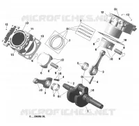 01- Rotax - Vilebrequin, Piston Et Cylindre