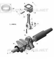 ROTAX - Engine - Crankshaft And Pistons - 600 ACE