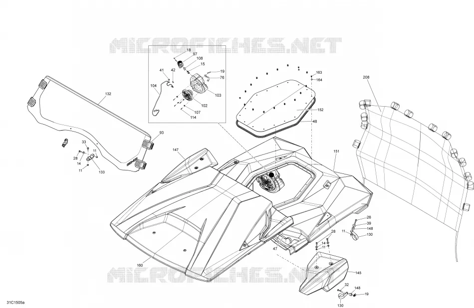 Body And Accessories Roof And Windshield_31C1505a